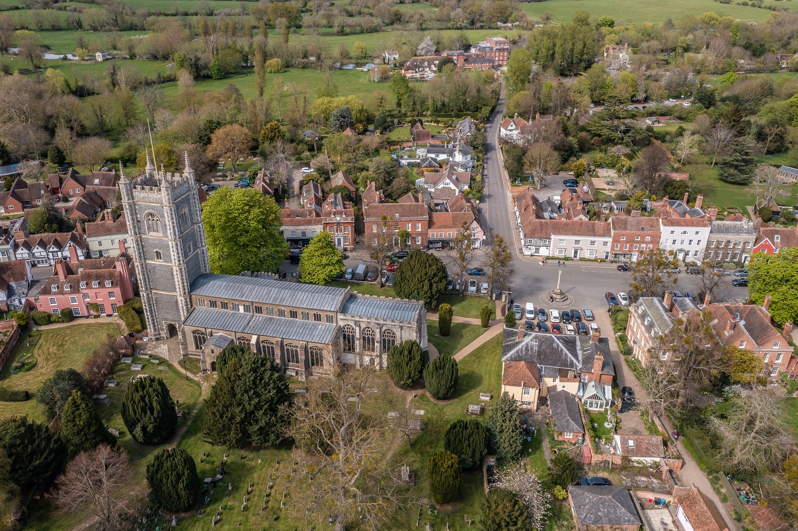Arial Shot of Dedham